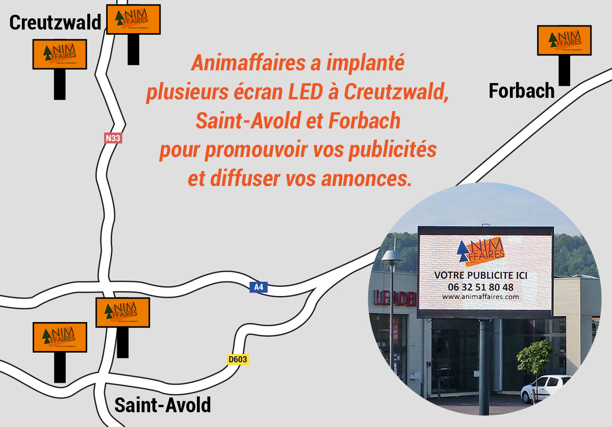 carte écran led AnimAffaires